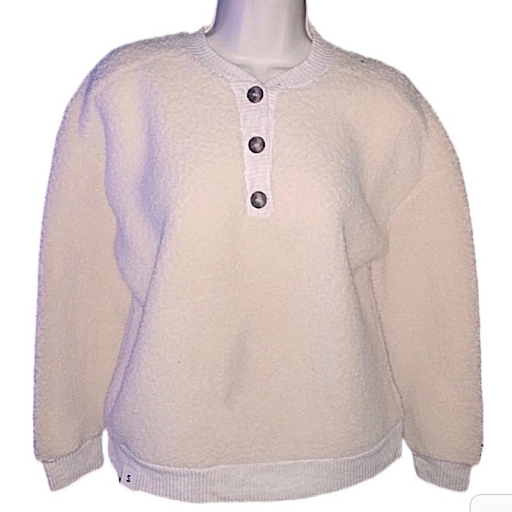 Brand New a.n.a. Plush Faux Shearling Sherpa Teddy Fleece SWEATER